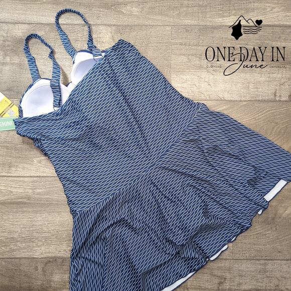 Shekini Plus Size Boyshort Swimdress One Piece Swimsuit Size XXL - Picture 7 of 7